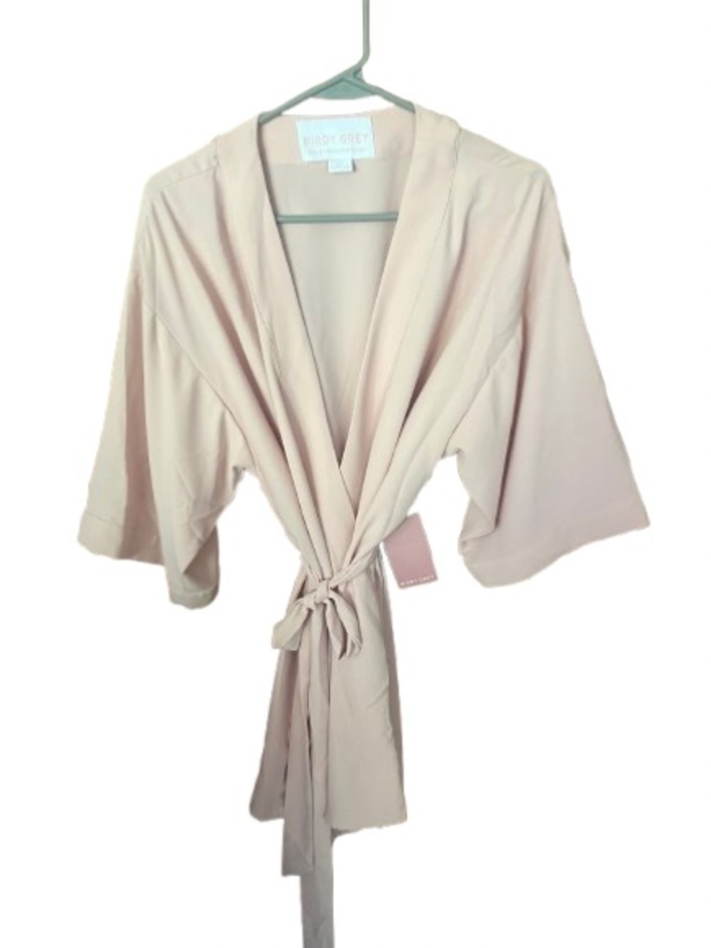 NWT Birdy Grey Karen Robe in Rose Blush